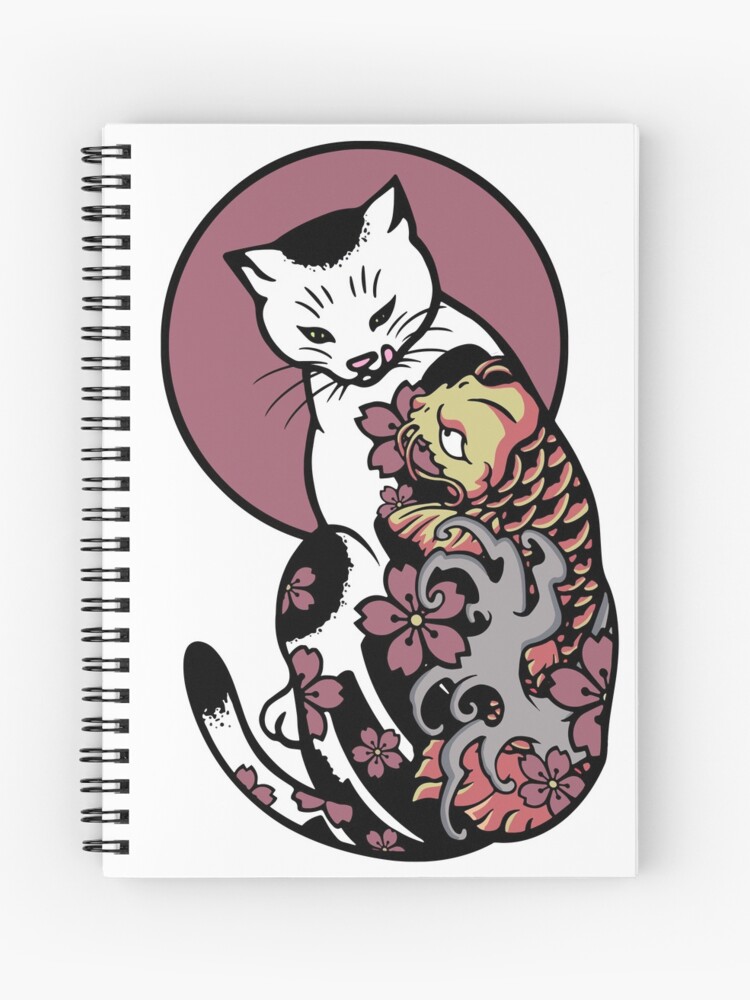 Cahier A Spirale Horitomo Monmon Cat Par Kumabushi Redbubble