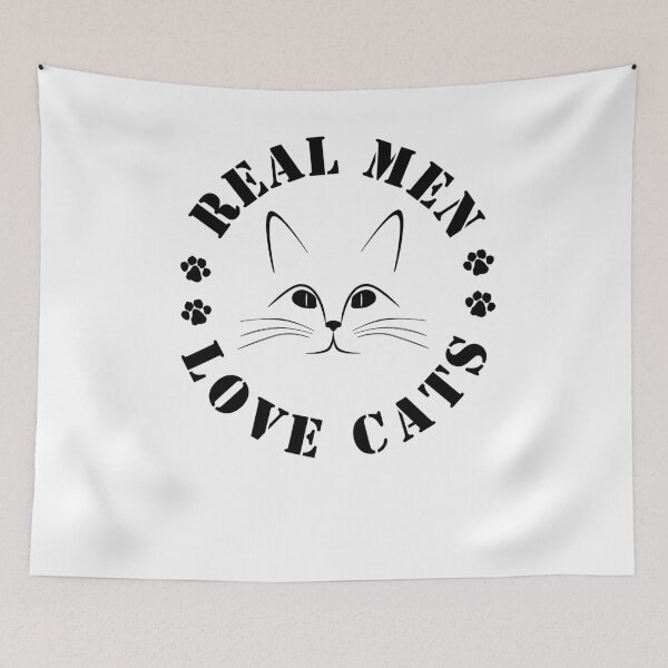 Item preview, Copy of Real men Love cats funny design designed and sold by Gerald Waters.