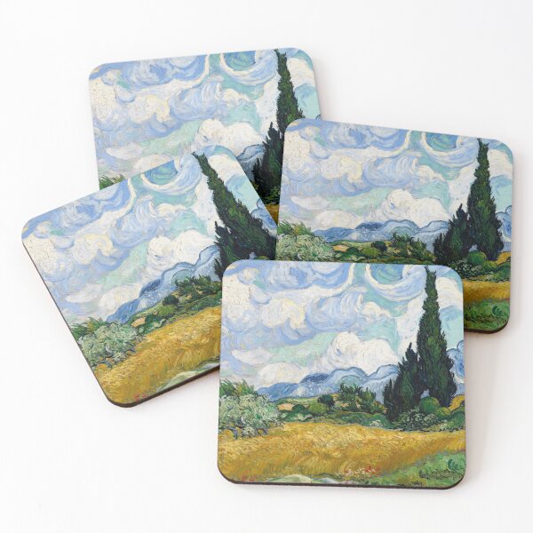 Item preview, Wheat Field with Cypresses - Vincent van Gogh designed and sold by maryedenoa.