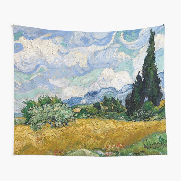 Item preview, Wheat Field with Cypresses - Vincent van Gogh designed and sold by maryedenoa.
