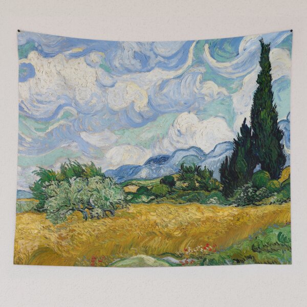 Item preview, Campo de trigo con cipreses - Vincent van Gogh designed and sold by maryedenoa.