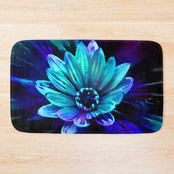 Item preview, Abstract Flower Blacklight Blues designed and sold by Alyxandre.