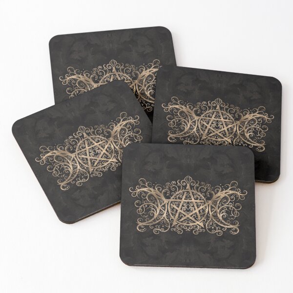 Item preview, Triple Moon - Triple Goddess Pentagram Ornament designed and sold by k9printart.