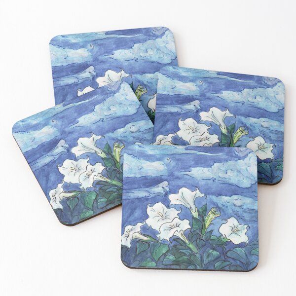Item preview, the clouds and the moonflowers designed and sold by rosesonneptune.