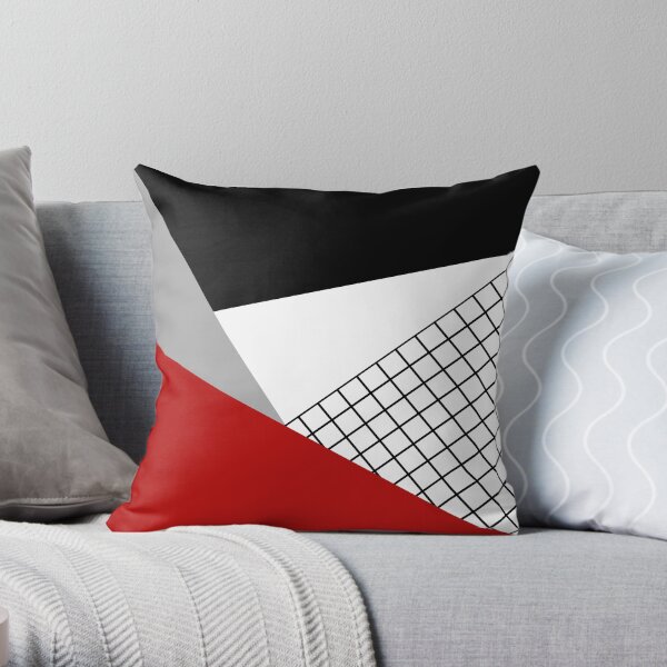 Colorful geometry Throw Pillow
