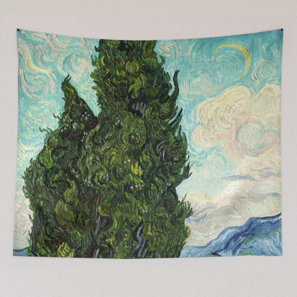 Item preview, Cypresses - Vincent van Gogh designed and sold by maryedenoa.