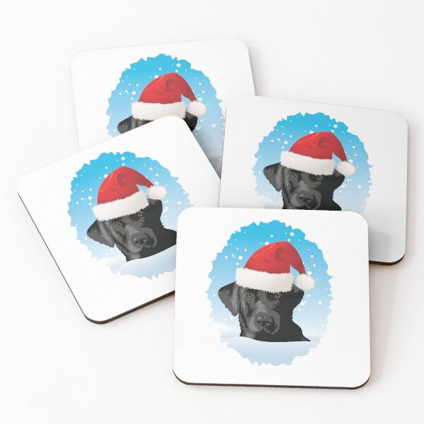 Item preview, A Black Labrador dog set in a snowy Christmas scene designed and sold by Gerald Waters.