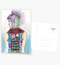 Girls Invented Punk Rock Postcards