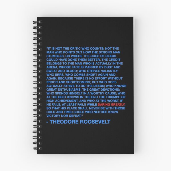 Item preview, Daring Greatly - Theodore Roosevelt Quote - Blue designed and sold by MOREDANKMEMES.