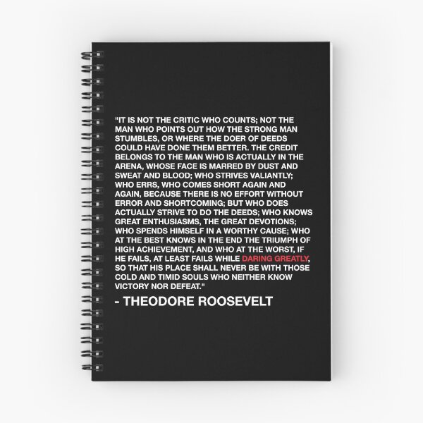 Item preview, Daring Greatly - Theodore Roosevelt Quote - White designed and sold by MOREDANKMEMES.
