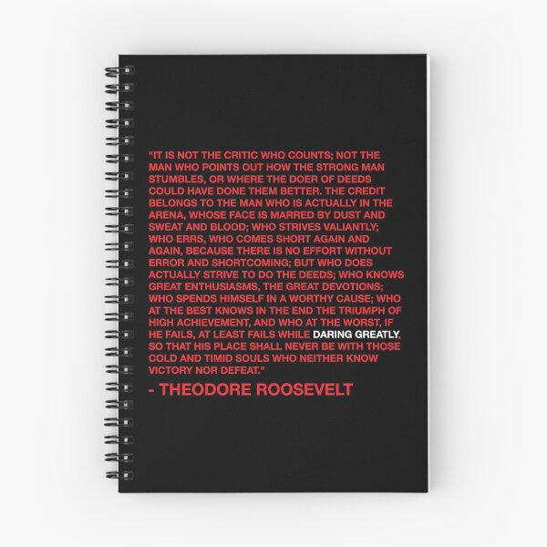 Item preview, Daring Greatly - Theodore Roosevelt Quote - Red designed and sold by MOREDANKMEMES.