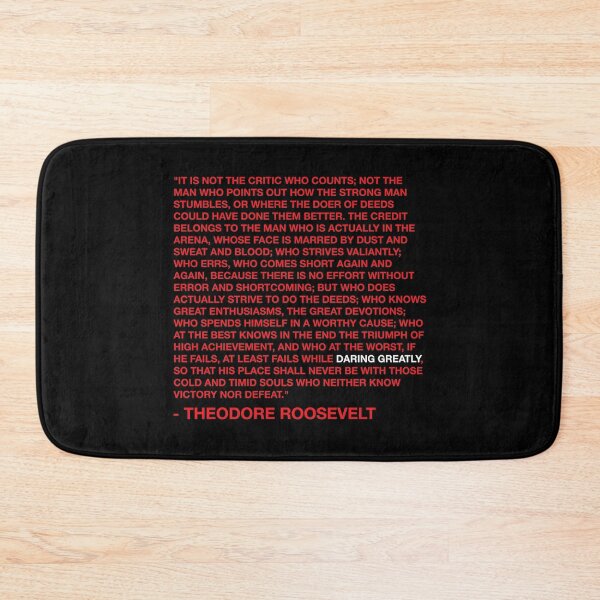 Item preview, Daring Greatly - Theodore Roosevelt Quote - Red designed and sold by MOREDANKMEMES.