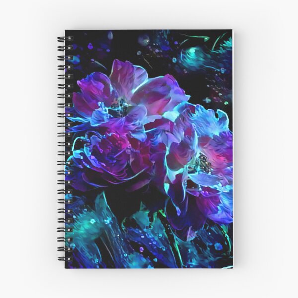 Item preview, Blacklight Flower Splash - Azules designed and sold by Alyxandre.