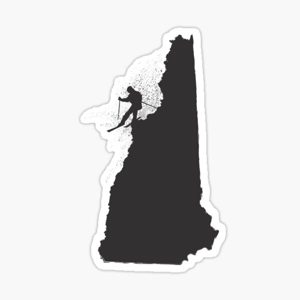 Ski New Hampshire Granite State Skier Sticker