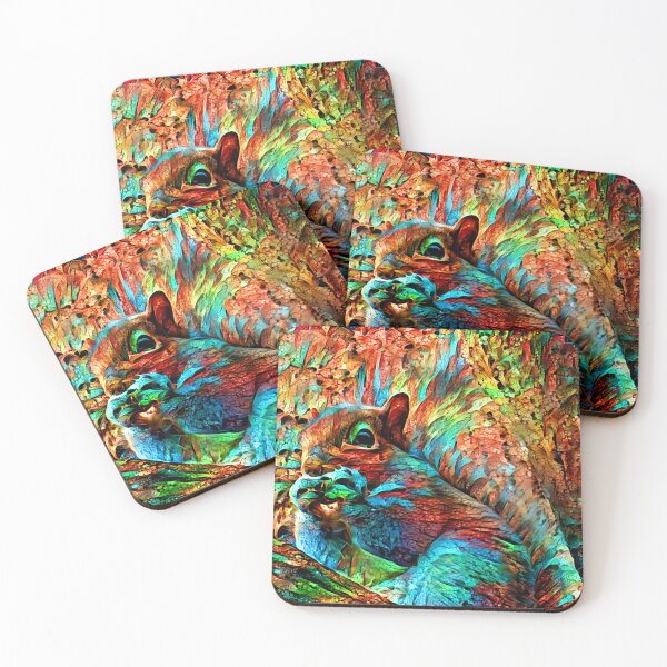 Item preview, Rainbow Squirrel Abstraction designed and sold by Alyxandre.