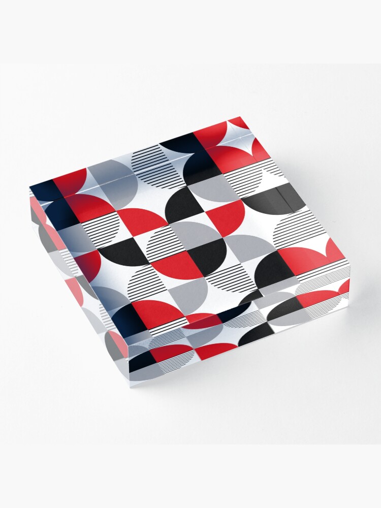 Alternate view of Colorful geometry Acrylic Block