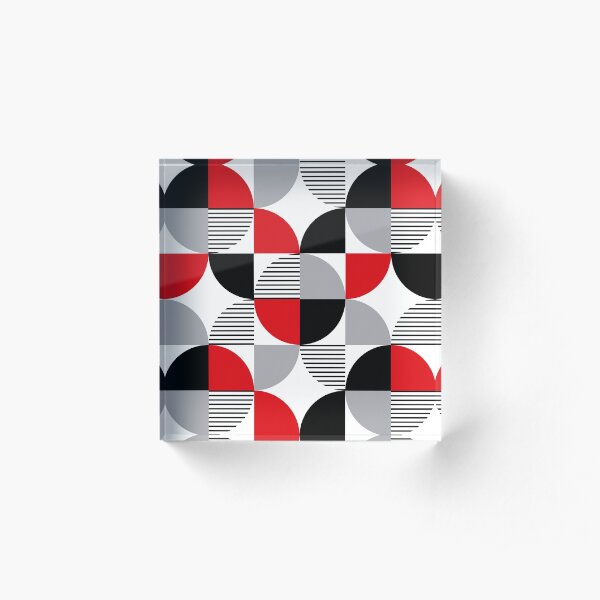 Colorful geometry Acrylic Block