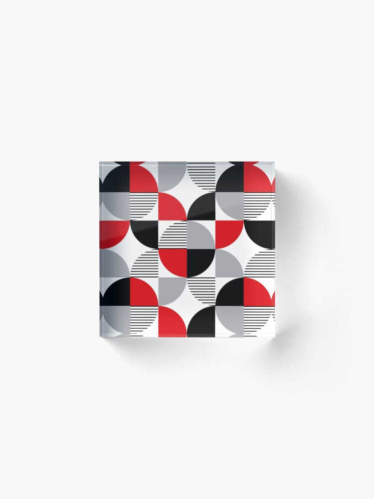 Alternate view of Colorful geometry Acrylic Block
