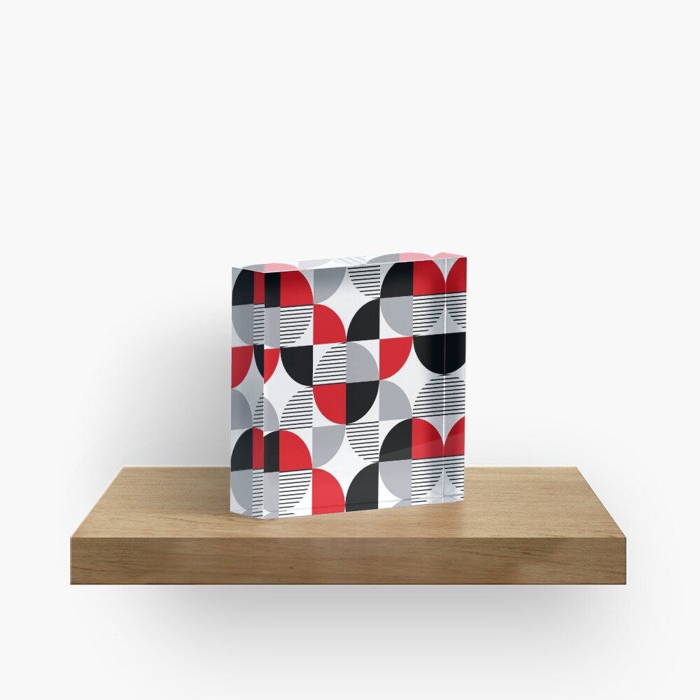 Colorful geometry Acrylic Block