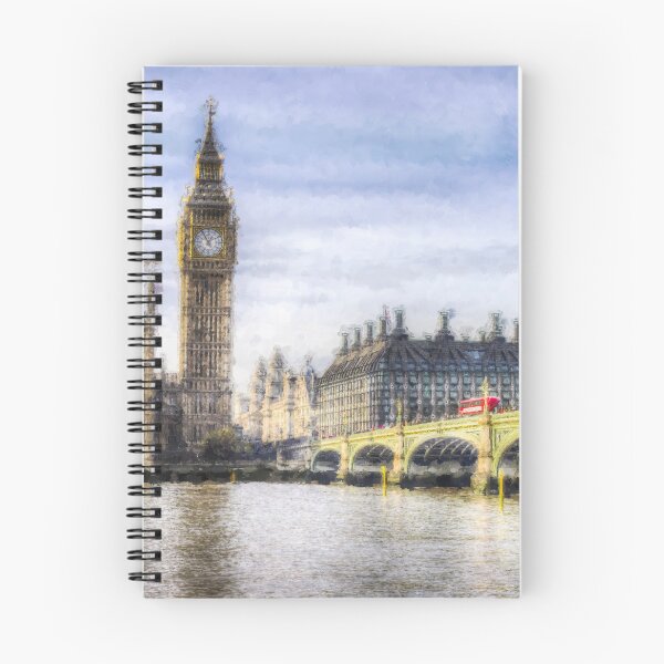 Item preview, Westminster Bridge and London Buses Art designed and sold by Londonimages.