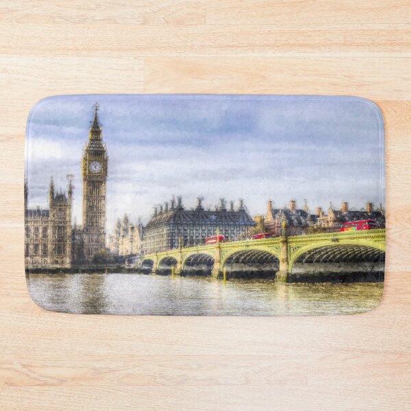 Item preview, Westminster Bridge and London Buses Art designed and sold by Londonimages.