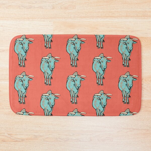 Item preview, An Illustration of a young bull, Rishikesh, India designed and sold by NaliniLe.