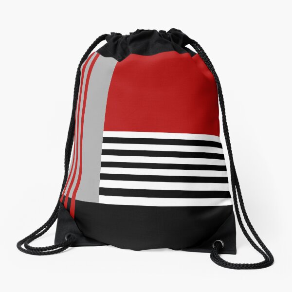 Colorful geometry Drawstring Bag