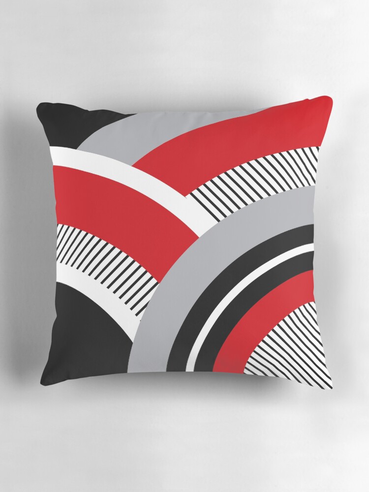Thumbnail 3 of 4, Pillow, Colorful geometry designed and sold by BattaAnastasia.