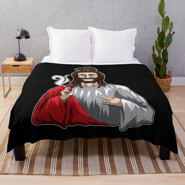 Item preview, Jesus Smokes Weed - Cannabis Lord - Rasta Stoner designed and sold by anziehend.