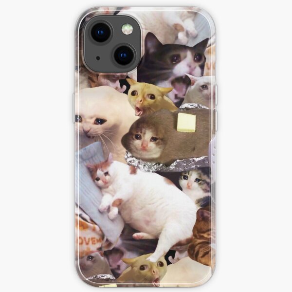 Chat qui pleure memes Coque souple iPhone