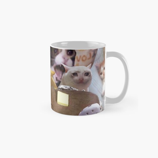 Chat qui pleure memes Mug classique