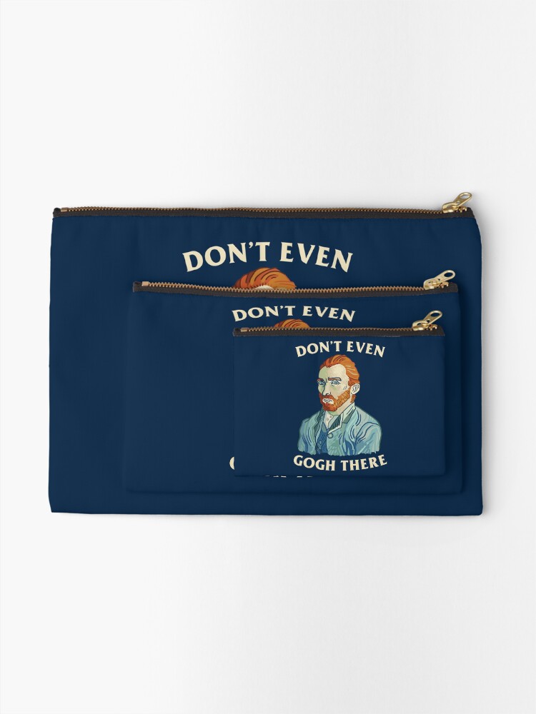 Alternate view of Don't Even Gogh There Zipper Pouch
