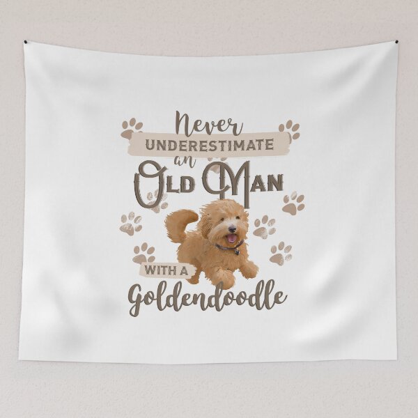 Item preview, Never Underestimate an Old Man With a Goldendoodle designed and sold by EdifyEra.