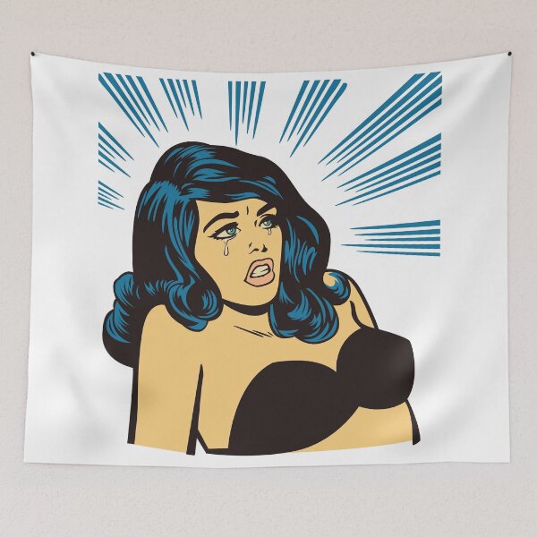 Item preview, Pop Art Comic Girl Vintage designed and sold by SAUHER.