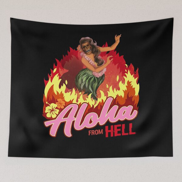 Item preview, Aloha from Hell I Funny Hawaii Dance Shirt designed and sold by ChrisFeil.