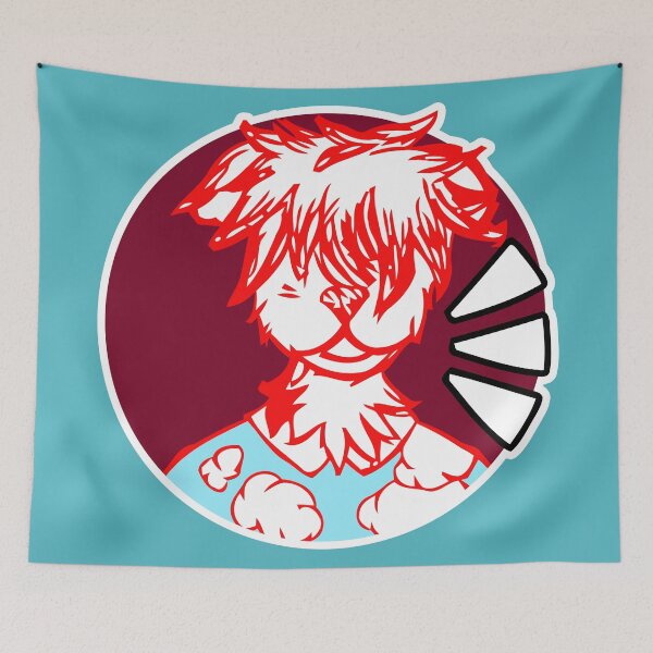Item preview, BEASTARS Red Collot Sticker Rounded designed and sold by Fuzznet.