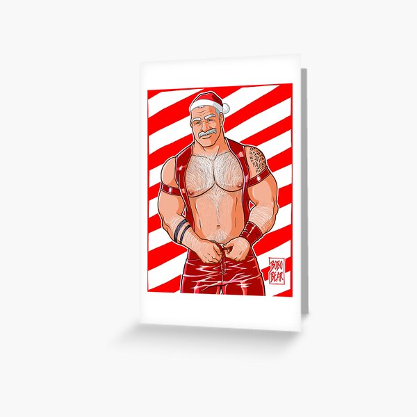 DADDY LIKES LEATHER - XMAS EDITION Greeting Card
