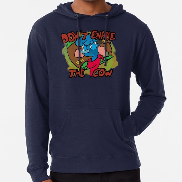 Don't enable the cow (DPZ version) Lightweight Hoodie