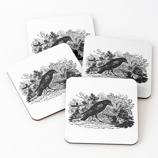 Item preview, Antique Crow and Frog Aesop's Fable designed and sold by Pixelchicken.