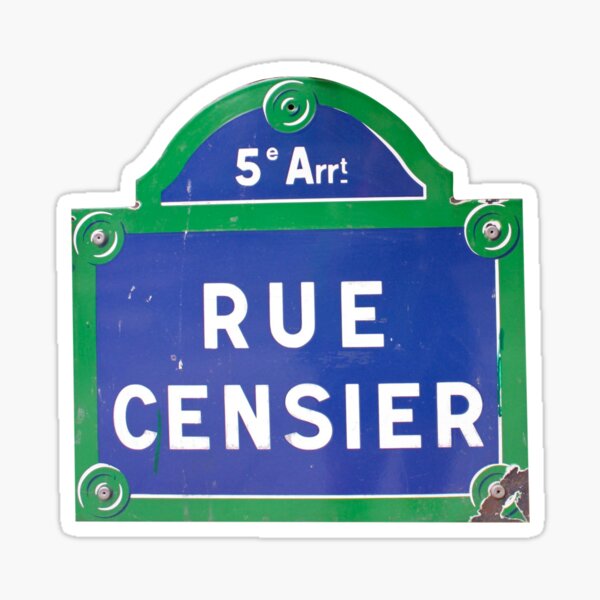 Rue Censier, Paris Sticker
