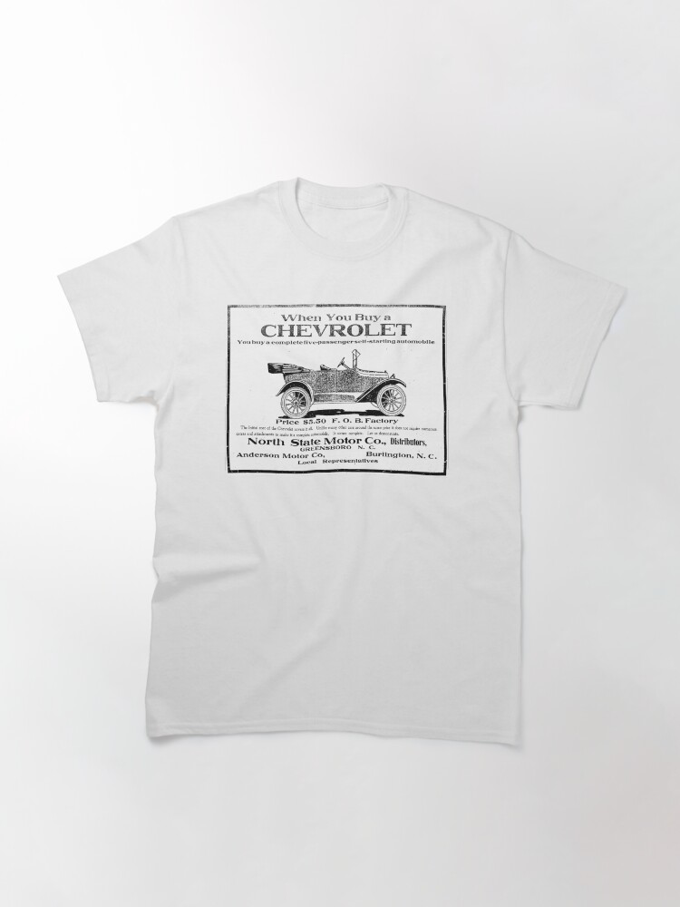 Alternate view of Chevrolet 1917 vintage advertisement Classic T-Shirt
