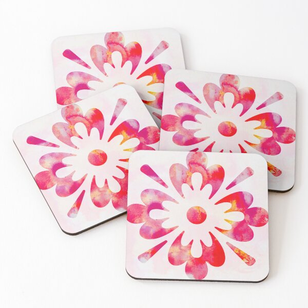 Artikelvorschau, Rosa abstrakte Blume entworfen und verkauft von PaintedbyCarol.