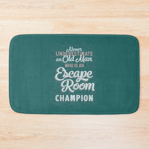 Item preview, Never Underestimate an Old Man Who is an Escape Room Champion designed and sold by EdifyEra.
