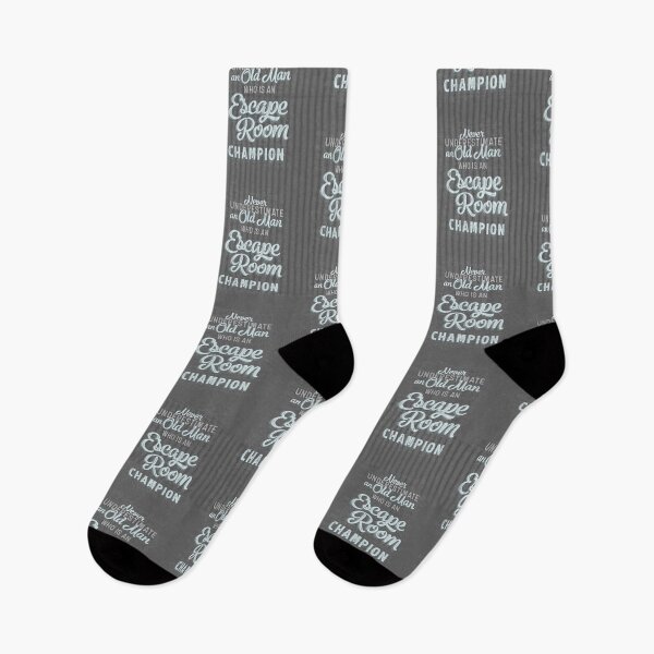 Item preview, Never Underestimate an Old Man Who is an Escape Room Champion designed and sold by EdifyEra.