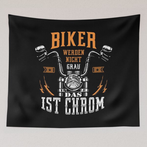 Item preview, Biker will not be gray THIS is Chrome I Birthday Gift designed and sold by ChrisFeil.