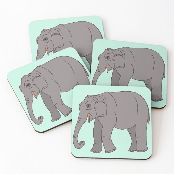 Item preview, Sri Lankan Asian Elephant - Male - Cartoon designed and sold by bellamousse design co.