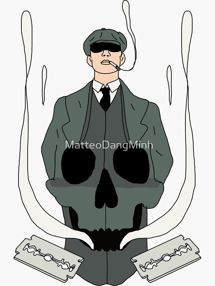 "Thomas Shelby " Sticker by MatteoDangMinh Redbubble