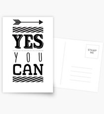 Inspirational motivational quote Postcards