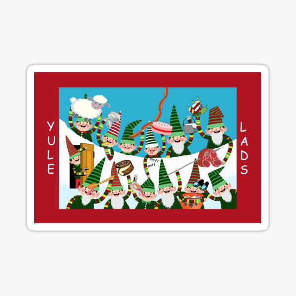 Iceland Yule Lads Folklore Illustration Sticker