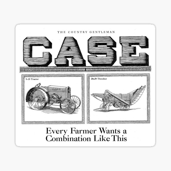 Case tractor 1917 Sticker